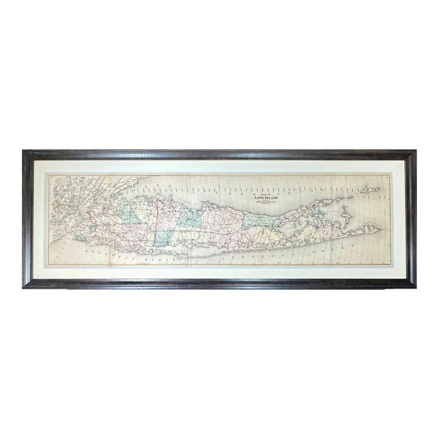 Map of Long Island, 1873 (Framed) For Sale