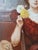 Textile Zeytline Leon - Belle Epoque Scene - Women in Paris - Large Oil on Canvas - Circa 1930 For Sale - Image 7 of 16