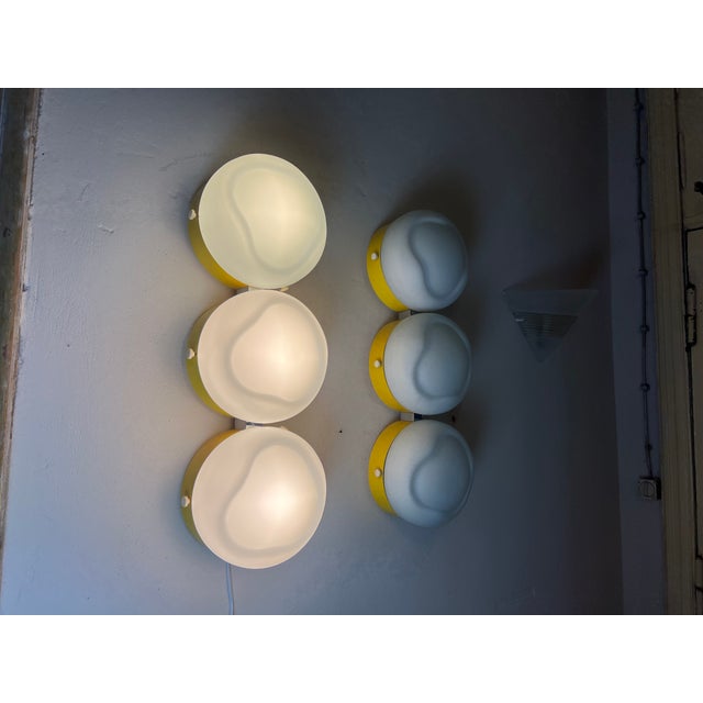White Vintage Wall Lamp from Aka, 1970s For Sale - Image 8 of 14