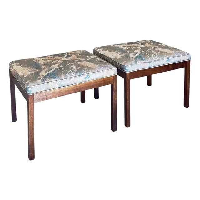 Harvey Probber-Style Pair Ottomans / Benches For Sale
