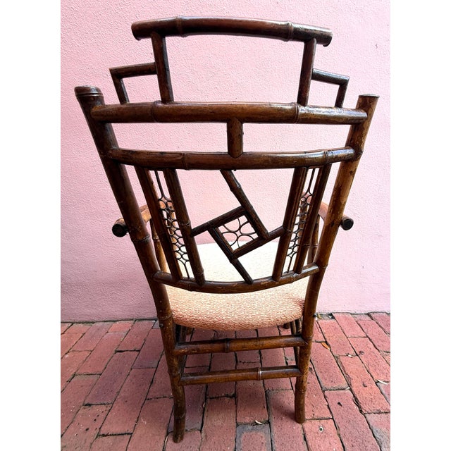 Early 20th Century Antique English Brighton Pavilion Armchair For Sale - Image 5 of 10