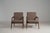 Wood 19th Century France Mid-century Modern Taupe Wood Armchair For Sale - Image 7 of 11
