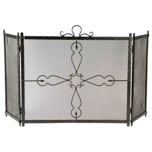 Wrought Iron Fire Screen, Early 20th Century