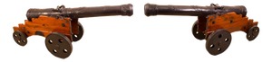 20th Century Bronze Artillery Cannons, Set of 2