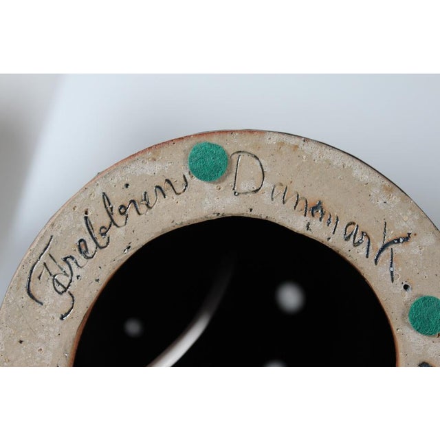 Large Danish Sculptural Blue Ceramic Table Lamp by Jytte Trebbien, 1970s For Sale - Image 15 of 16