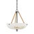 Transitional Hudson Valley Lighting Mark D. Sikes Somerset 3-Light Pendant with Rattan Accent, Distressed Bronze For Sale - Image 3 of 3