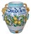 Large Glazed Ceramic Lemon Urn, 1990s For Sale