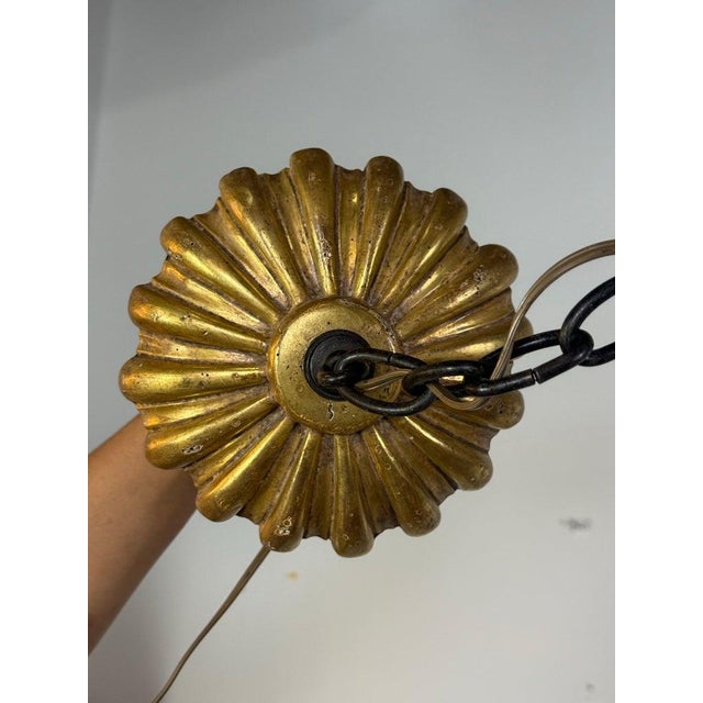 Paul Ferrante Gilt and Iron Six-Light Chandelier, 20th Century For Sale - Image 12 of 16