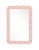 Contemporary Fleur Home Garden District Satsuma Rectangle Mirror in Salmon Berry, 24x36 For Sale - Image 3 of 3