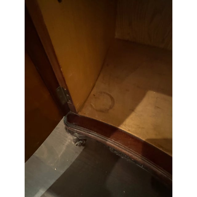 Wood Early 20th Century Antique French Louis XV Style Marble Top Marquetry Credenza For Sale - Image 7 of 12