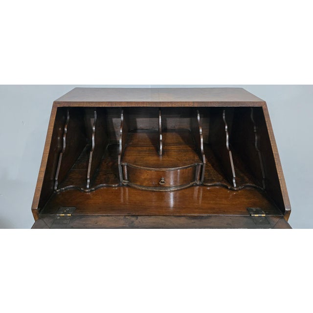 Queen Anne Burr Walnut Bureau For Sale - Image 10 of 15