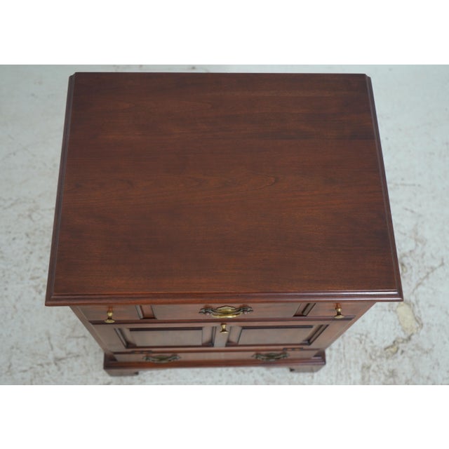 Wood Pair Henkel Harris Cherry McKenzie Nightstands For Sale - Image 7 of 18