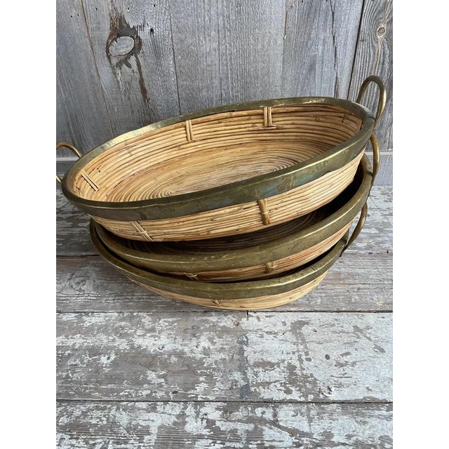 Baskets, 1970s, Set of 3 For Sale - Image 3 of 11