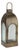 Arched Iron and Ribbed Glass Lantern 17.5"H For Sale
