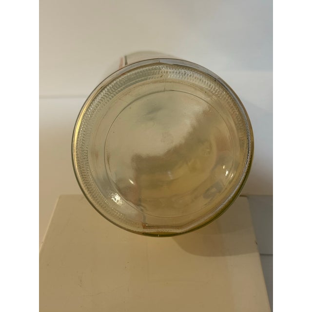 Vintage Art Nouveau “Ice Water” Swing Top Glass Bottle Featuring Victorian Lady Skating For Sale - Image 10 of 12