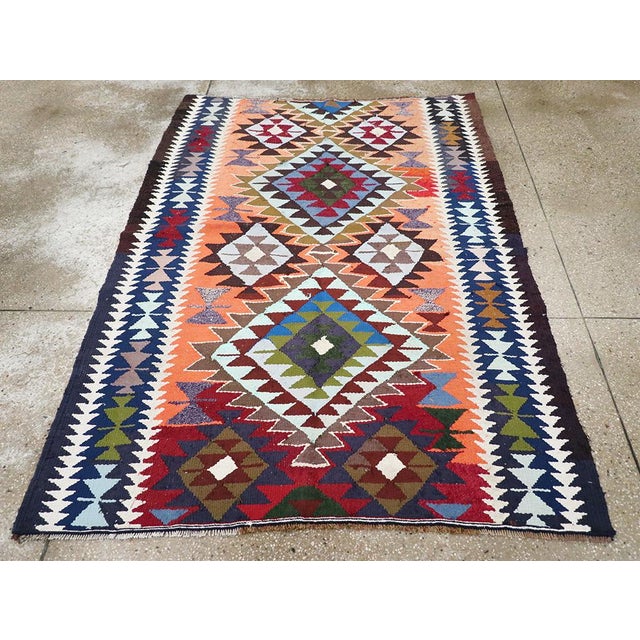 Galerie Shabab Collection Mid-20th Century Persian Flatweave Kilim Rug For Sale - Image 4 of 10