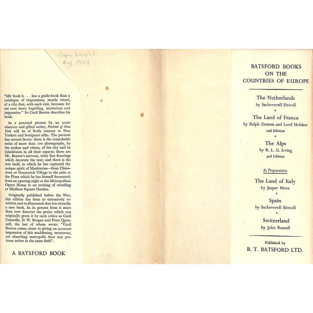 "Portrait of New York" 1948 Beaton, Cecil For Sale - Image 18 of 18