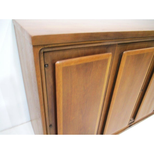 Walnut Mid Century Credenza by Broyhill Forward 70 Premier Collection For Sale - Image 10 of 13