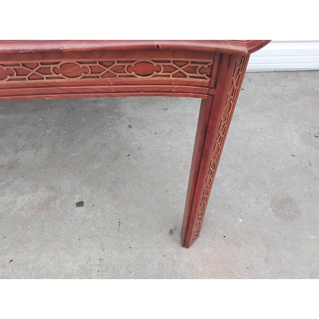 1990s Harden Fretwork Dining Table For Sale - Image 10 of 16