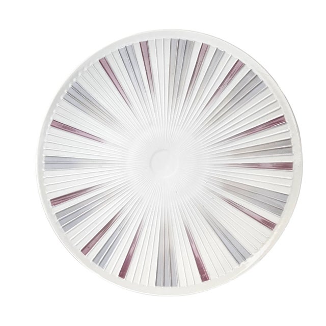 Ceramic Rosenthal Mid-Century Modern Sunburst Porcelain Plate & Vase Set, Germany (12") For Sale - Image 7 of 10