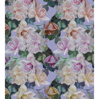 Nicolette Mayer through The House of Scalamandre Passion Wallcovering, Lilac For Sale
