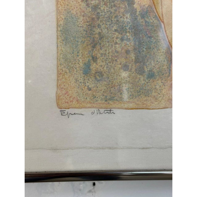 W24 D32 H2 Vintage signed lithograph in excellent condition. Item contents and frame are well preserved. Item is ready to...