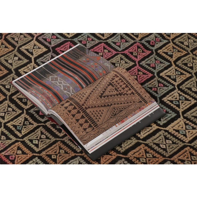 Copper Vintage Turkish Geometric Kilim With Concentric Diamond Designs - Rug & Kilim For Sale - Image 8 of 9