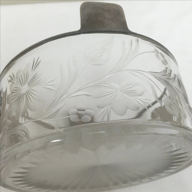 Vintage Silver Overlay Flower Basket Ice Bucket For Sale - Image 4 of 4