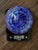 Vintage Johnathon Schmuck Signed Cobalt Blue Swirl Art Glass 94 Lid For Sale - Image 14 of 14