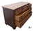 Antique Eastlake Style Walnut & Burl Wood Travertine Marble Top Chest of Drawers For Sale - Image 10 of 12