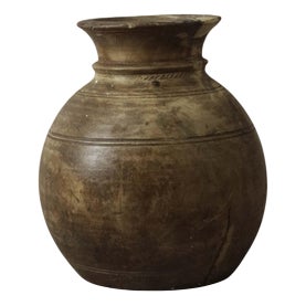 Vintage Teak Vase For Sale