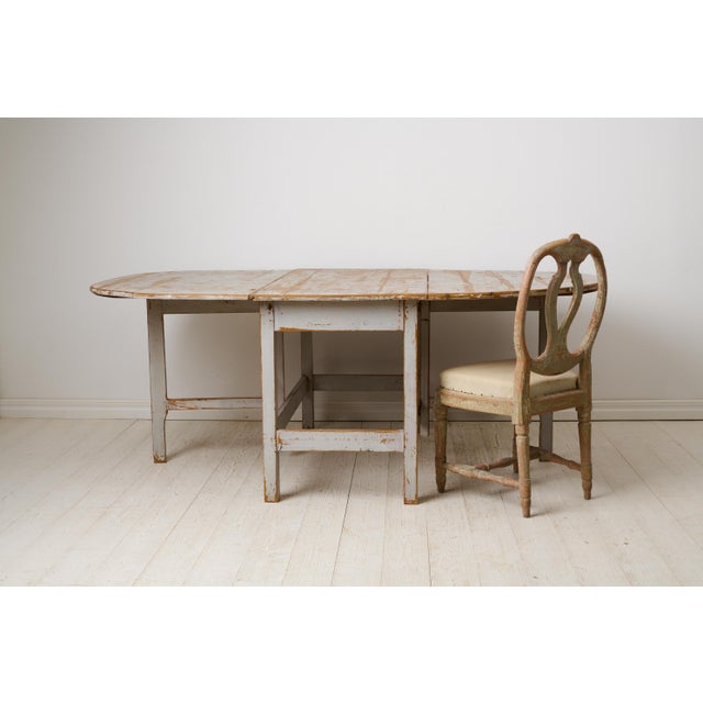 Large Swedish Drop Leaf Table For Sale - Image 5 of 14
