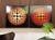 A rare pair of large-format decorative Op Art wall panels, crafted using high-quality enamel signage/screen printing on...