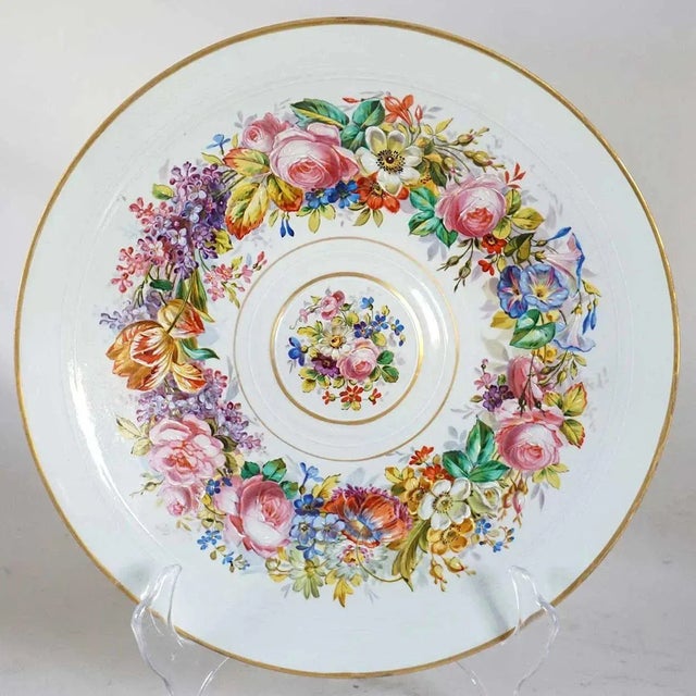 French Sevres Style Porcelain & Parian Figural Compotes - A Pair For Sale - Image 11 of 13