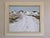 BEYOND THE WHITE ROAD Size: 24.2 x 27.8 inches (including frame) Oil on canvas An atmospheric mid-century landscape that...