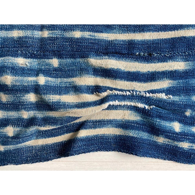 Andrianna Shamaris Antique Indigo Mali Textile For Sale - Image 12 of 18