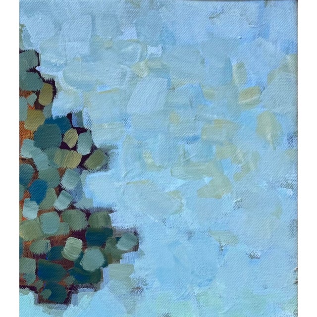 Textural Serenity: Jacobson's Three Little Trees. Oil Painting For Sale In Austin - Image 6 of 13