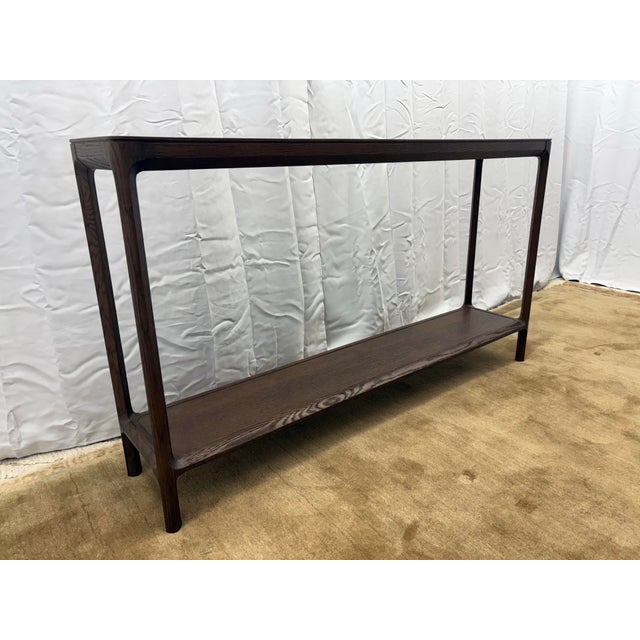 Restoration Hardware Padua Console Table – 60” Brown Oak Finish For Sale - Image 12 of 14