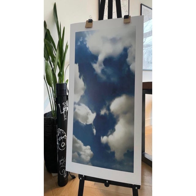Art poster featuring Wolken (Clouds) by Gerhard Richter, from the collection of the Kunstsammlung Nordrhein-Westfalen....