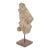 Antique Indian Carved Teakwood Horse Head Corbel on Stand For Sale