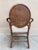 Vintage Rattan & Cane Oval-Back Dining Chairs, Newly Upholstered | Set of 6 For Sale - Image 11 of 15