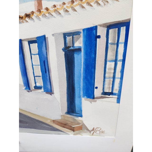 Watercolor By Michel Roubille, 1988. Nephew of the famous Auguste Jean Baptiste Roubille, he inherited his uncle's gift....