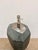 Organic Acid Etched Gray Glass Lamp For Sale In Atlanta - Image 6 of 6