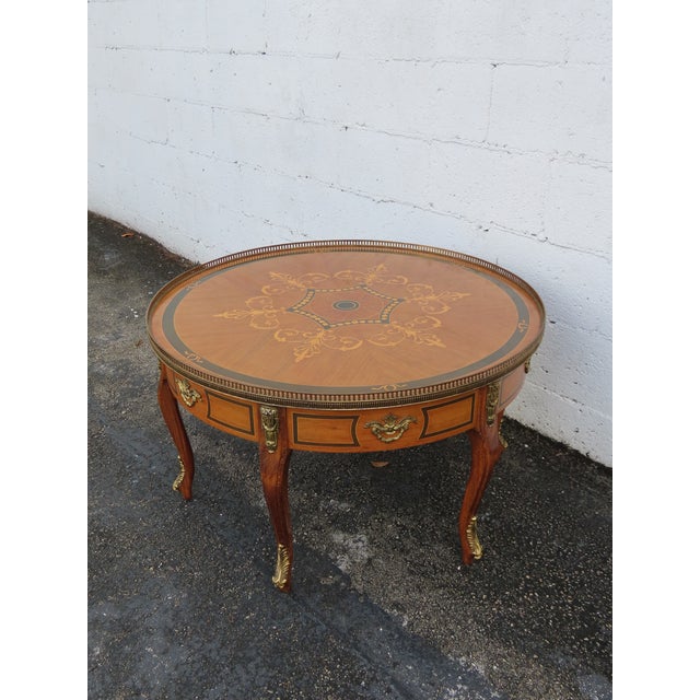 This Coffee Table is made out of wood, solid wood, veneer, and metal. This Coffee Table has French style and design, it...