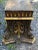 Ornately Carved Gilded Wood Neoclassical Pedestal End Tables -A Pair For Sale - Image 10 of 12