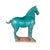 Large Vintage Turquoise Ceramic Terracotta Asian Horse Sculpture For Sale - Image 4 of 11