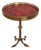1940s Brass and red celluloid pedestal table by Maison Jansen For Sale