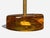 Metal Nybro Armaturfabrik, Table Lamps, Amber Glass, Brass, Sweden, 1970s For Sale - Image 7 of 8