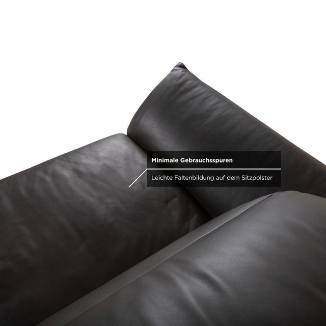 Leather Two-Seater Anthracite Grey Sofa with Electric Function from Comfort Republic For Sale - Image 11 of 16
