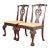 Baker Furniture Chippendale Carved Mahogany Side Chairs or Dining Chairs, Pair For Sale